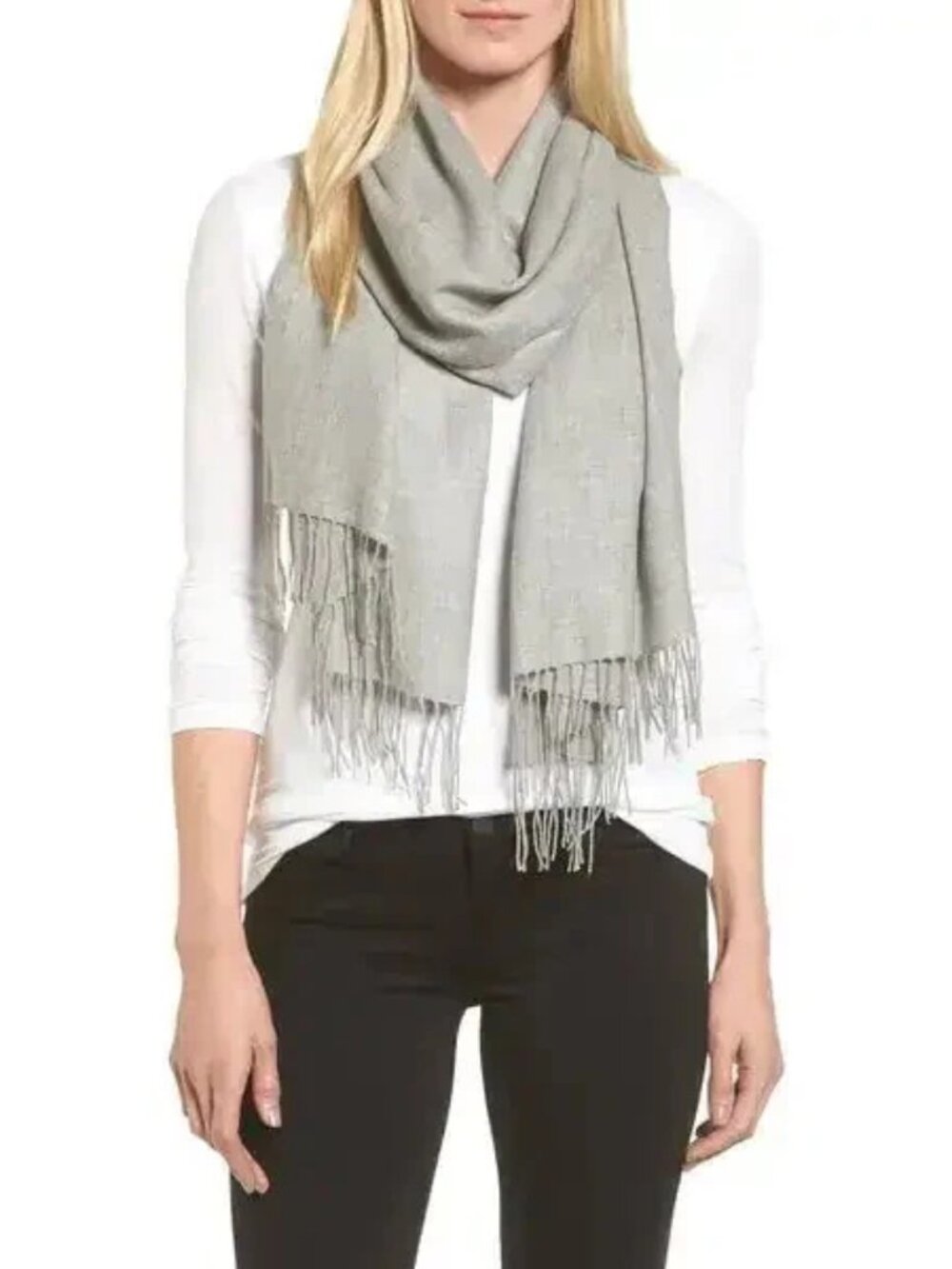 NWOT Nordstrom Tissue Weight Wool & Cashmere Scarf